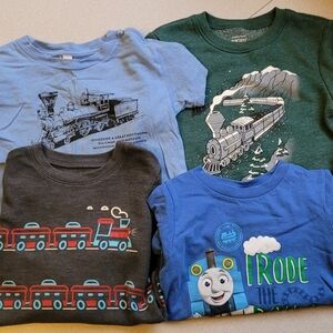 Lot of 4 Train Shirts - 4T, 3T